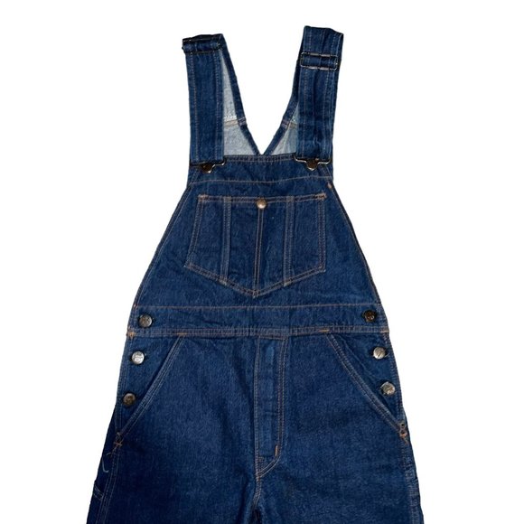 Big John Mens Denim Overalls 28 30 Dark Wash Thick Denim High Quality Workwear - Picture 2 of 10